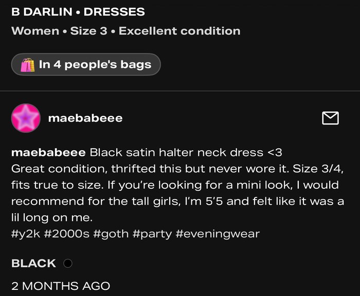B Darlin dress